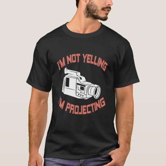 Ik schreeuw niet dat ik het Cadeau projecteer T-shirt (Voorkant)