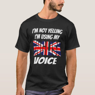 Ik schreeuw niet dat ik mijn Engelse Voice Union J T-shirt