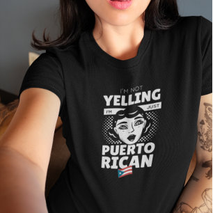 "Ik schreeuw niet dat ik Puerto Ricaan ben" Puerto T-shirt