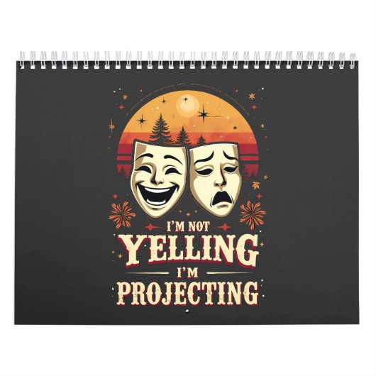 Ik schreeuw niet dat ik retrotheater projecteer kalender (Hoes)