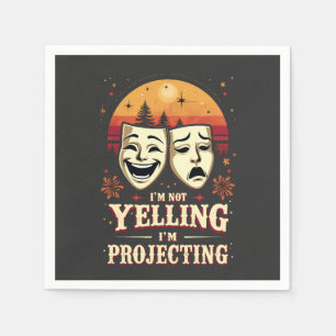Ik schreeuw niet dat ik retrotheater projecteer servet