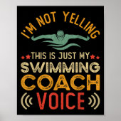 Ik schreeuw niet, dit is gewoon mijn stem als zwem poster (Voorkant)