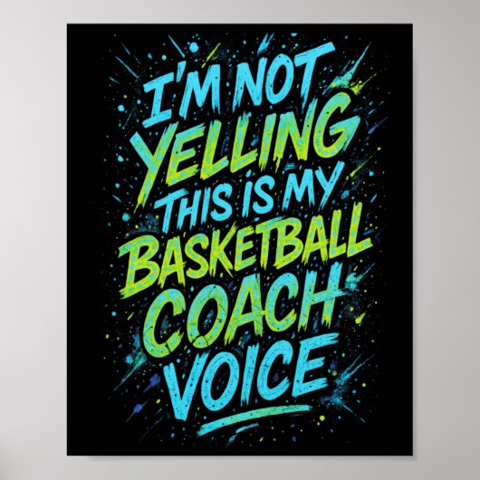 Ik Schreeuw Niet Dit Is Mijn Sketll Coach Stem - F Poster (Voorkant)