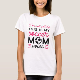 Ik Schreeuw Niet Dit Is Mijn Stem Als Voetbalmoede T-shirt