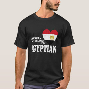 Ik Schreeuw Niet Ik Ben Egyptische Vlag Souvenir M T-shirt