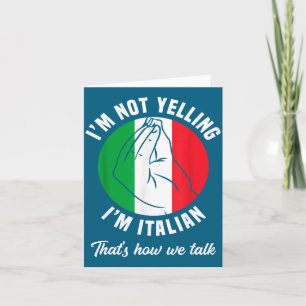 Ik Schreeuw Niet Ik Ben Italiaans Hoe We Praten Gr Kaart