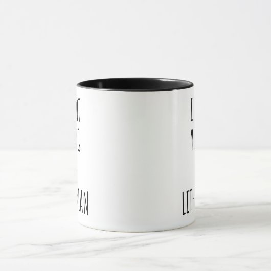 Ik schreeuw niet, ik ben Litouws Mok (Midden)