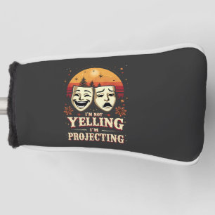 Ik Schreeuw Niet Ik Projecteer Retro Theater Golfheadcover