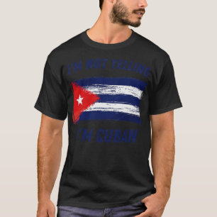 Ik schreeuw niet in Cubaanse vlag T-shirt