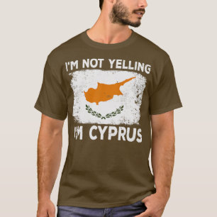 ik schreeuw niet in cyprus cyprus land di t-shirt