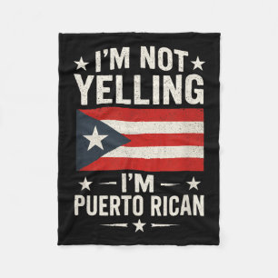 Ik schreeuw niet - Puerto Ricaanse grappige quote Fleece Deken