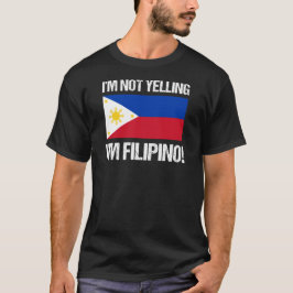 Ik schreeuw niet tegen de Filipijnse vlag T-shirt