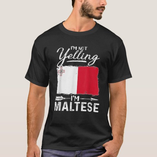 Ik schreeuw niet tegen het Maltese Shirt (Voorkant)