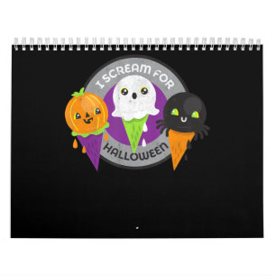 Ik schreeuw om Halloween Pumpkin Spider Ghost Kalender