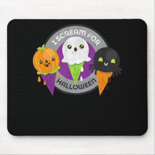Ik schreeuw om Halloween Pumpkin Spider Ghost Muismat