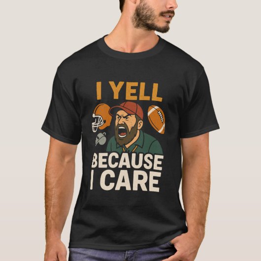 Ik Schreeuw Omdat Ik Geef Om Grappige Amerikaanse T-shirt (Voorkant)