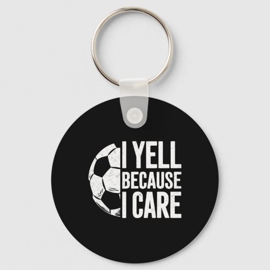Ik Schreeuw Omdat Ik Voetbalfan Ben Sleutelhanger (Voorkant)