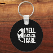 Ik Schreeuw Omdat Ik Voetbalfan Ben Sleutelhanger (Voorkant)