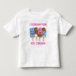 Ik schreeuw op ijs kinder shirts