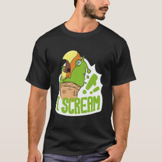 Ik schreeuw roomijs papegaai schreeuwend om cockat t-shirt