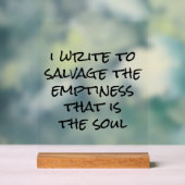 Ik schrijf acrylverf acryl bord (Neutraal)