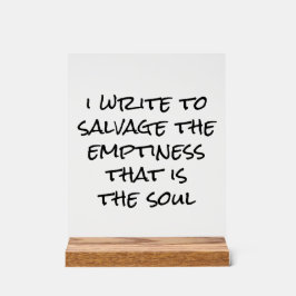 Ik schrijf acrylverf acryl bord