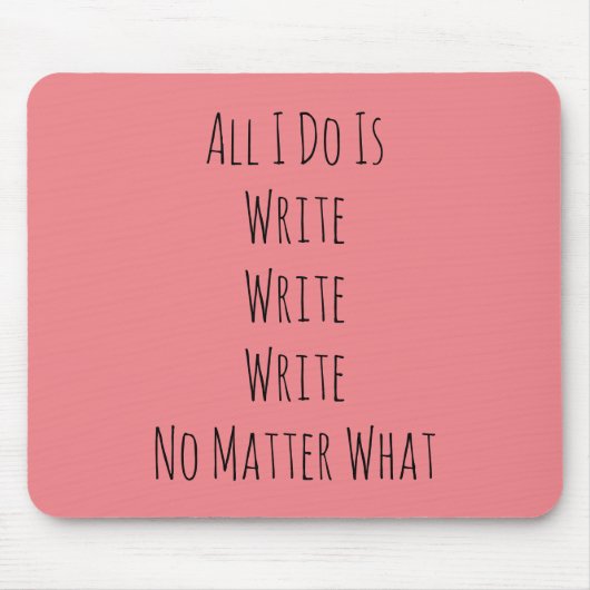 Ik schrijf alleen maar muismat (Voorkant)