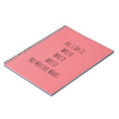 Ik schrijf alleen maar notitieboek (Linkerzijde)