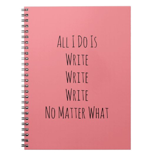 Ik schrijf alleen maar notitieboek (Voorkant)