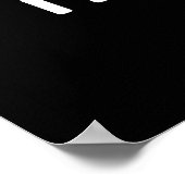 Ik schrijf altijd Funny Pencil Pun Dark BG Poster (Hoek)