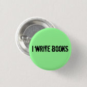 ik schrijf boeken ronde button 3,2 cm (Voorkant /achterkant)