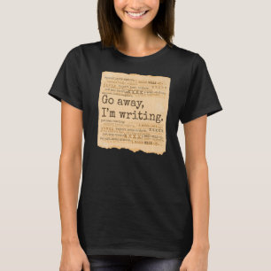 IK SCHRIJF BOEKEN Schrijver parchment T-shirt