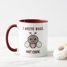 Ik schrijf bugs, geen code mok