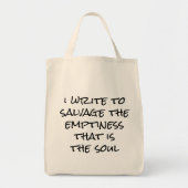 Ik schrijf Canvas tas (Voorkant)