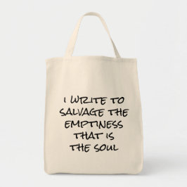 Ik schrijf Canvas tas