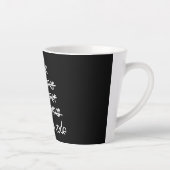 Ik Schrijf Code Programmeur Humor Typografie Grafi Latte Mok (Rechts)