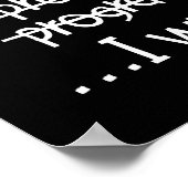 Ik Schrijf Code Programmeur Humor Typografie Grafi Poster (Hoek)