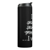 Ik Schrijf Code Programmeur Humor Typografie Grafi Thermosbeker (Gedraaid links)
