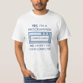 Ik Schrijf Code T-shirt (Voorkant)