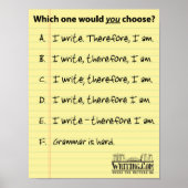 Ik schrijf... Daarom? Poster (Voorkant)