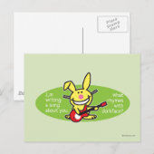 Ik schrijf een lied briefkaart (Voorkant / Achterkant)