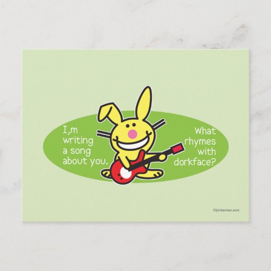 Ik schrijf een lied briefkaart (Voorkant)