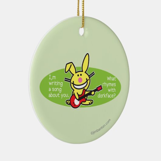 Ik schrijf een lied keramisch ornament (Rechts)