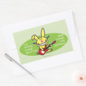 Ik schrijf een lied rechthoekige sticker (Envelop)