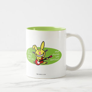 Ik schrijf een lied tweekleurige koffiemok