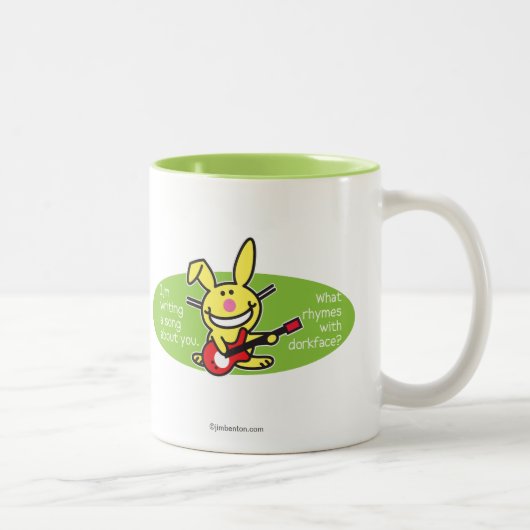 Ik schrijf een lied tweekleurige koffiemok (Rechts)