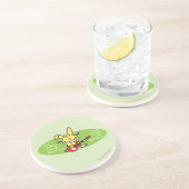 Ik schrijf een lied zandsteen onderzetter (Zijkant)