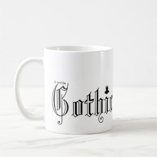 Ik schrijf Gothic Horror fiction Koffiemok