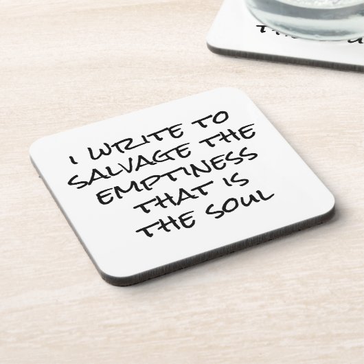 Ik schrijf hard plastic Onderzetter (Linkerzijde)