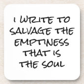 Ik schrijf hard plastic Onderzetter (Voorkant)